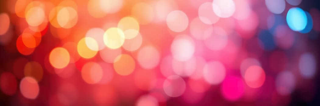 Colorful bokeh lights illuminate the background, creating a lively and cheerful ambiance for a festive gathering or celebration at night.