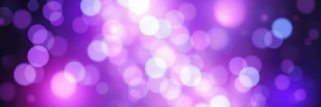 Vibrant bokeh lights in shades of purple and blue create a magical ambiance during a lively nighttime celebration, captivating everyone's attention and enhancing the festive spirit.