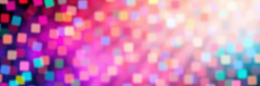 Bright bokeh lights in various colors create a lively, enchanting atmosphere at a festive celebration during the evening. The playful patterns evoke a sense of joy and excitement.