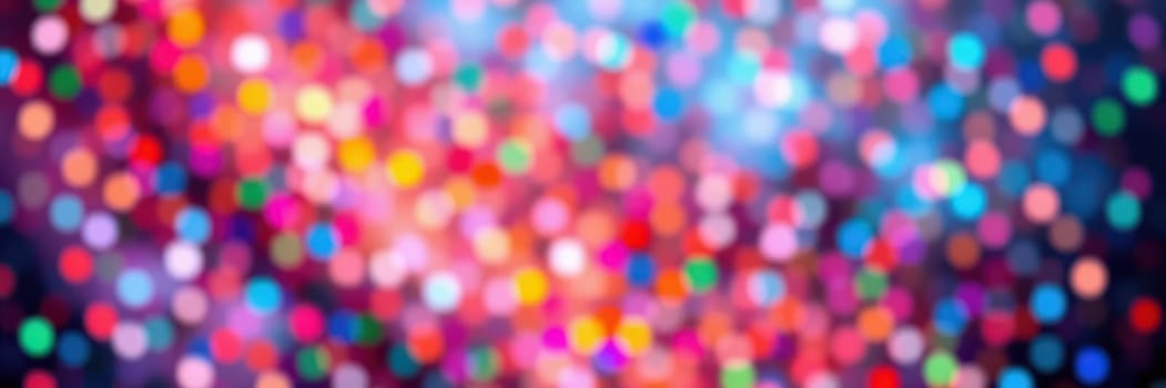A vibrant display of blurred lights creates a cheerful bokeh effect, perfect for enhancing the atmosphere at parties, weddings, or holiday events.