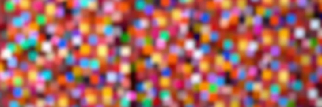 Bright, colorful dots fill the space with a cheerful and vibrant pattern, evoking a sense of celebration and creativity. This energetic composition draws the eye.