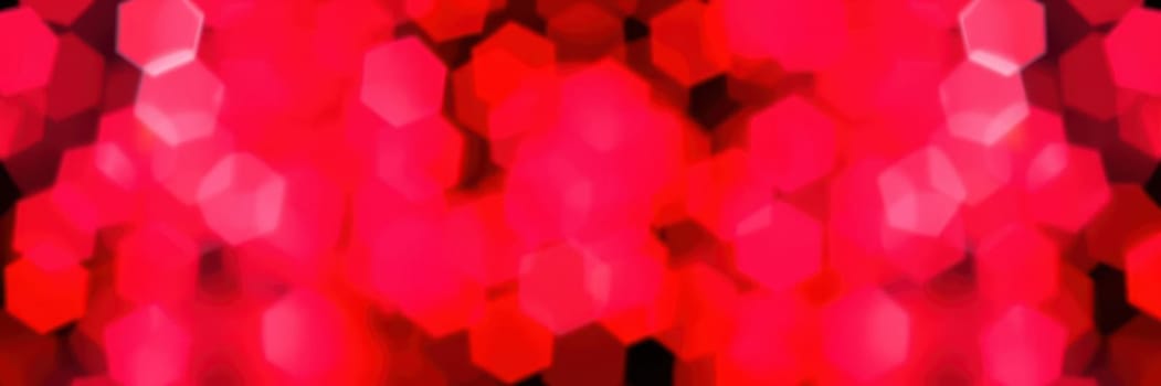 Soft red bokeh lights illuminate the surroundings, creating a joyful and energetic ambiance for a nighttime celebration. The lights bring warmth and excitement to the setting.