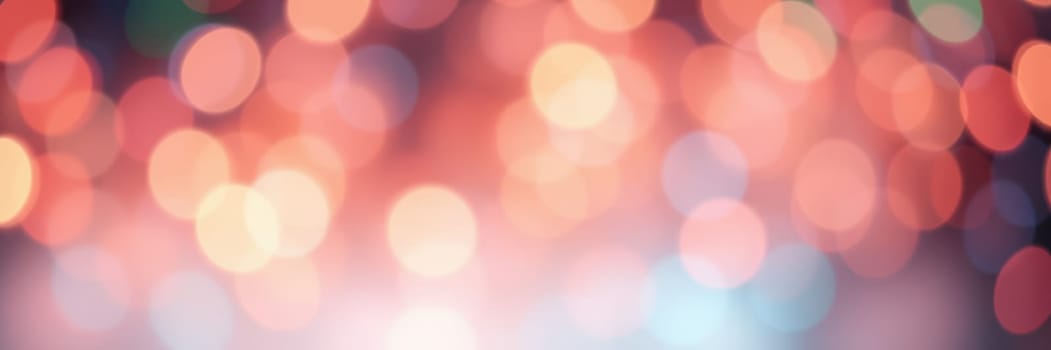 A mix of soft, colorful lights forms a beautiful bokeh effect, representing a festive mood at a nighttime event, perfect for celebrations and gatherings.