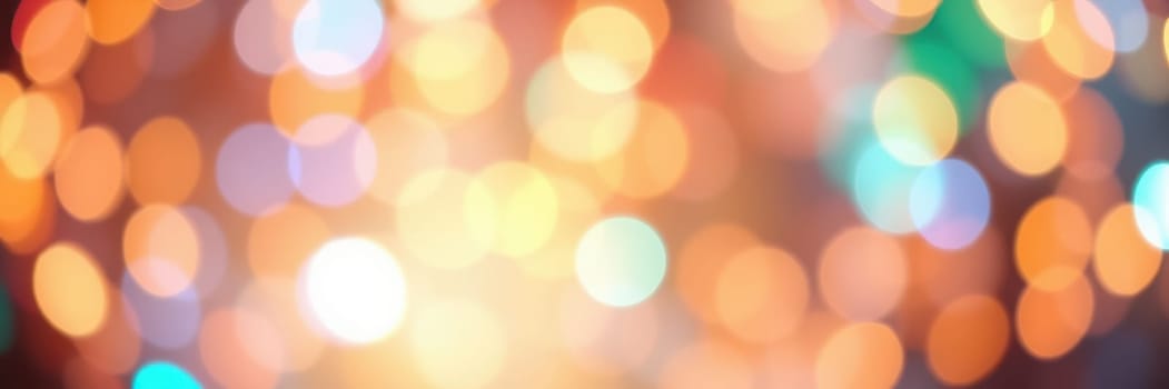 Bright and vibrant bokeh lights twinkle and blur together, creating an enchanting and celebratory mood perfect for holiday festivities and gatherings.
