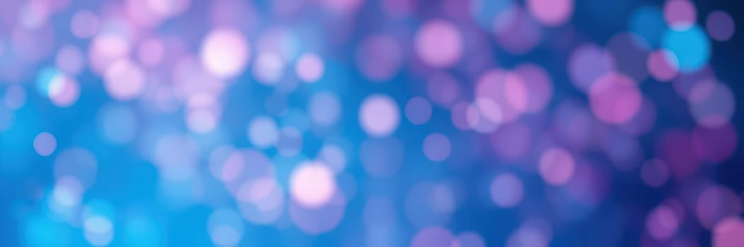 A vibrant display of blurred bokeh lights in shades of blue and purple creates a dreamy backdrop. Perfect for events, parties, and creative projects that need a touch of color.