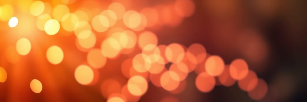 Warm golden lights twinkle in the evening air, creating a festive atmosphere at a vibrant celebration. The soft bokeh adds a dreamy quality to the lively environment.