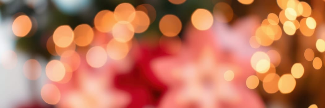Brightly colored ornaments and lights fill the space with joy, creating a warm and inviting holiday atmosphere. The glowing decorations enhance the festive spirit.