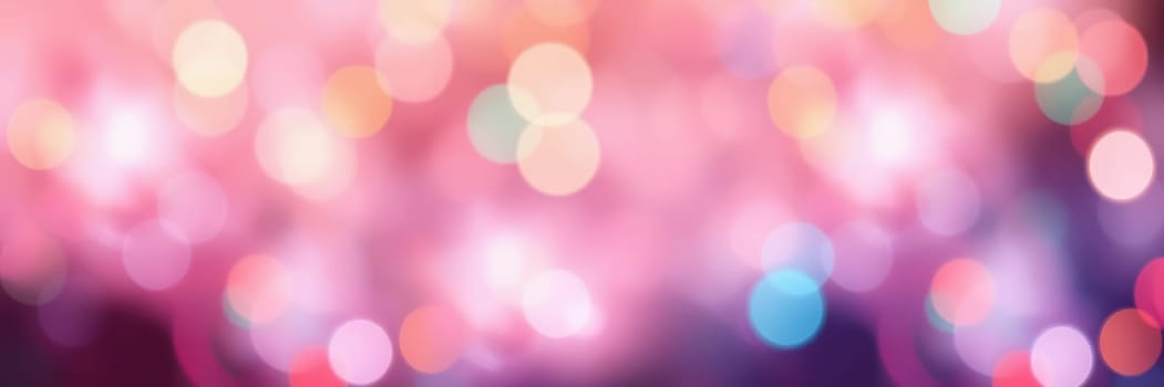 Soft, blurred lights in various colors create a magical ambiance during a nighttime celebration in an energetic city. The vibrant bokeh enhances the festive mood.