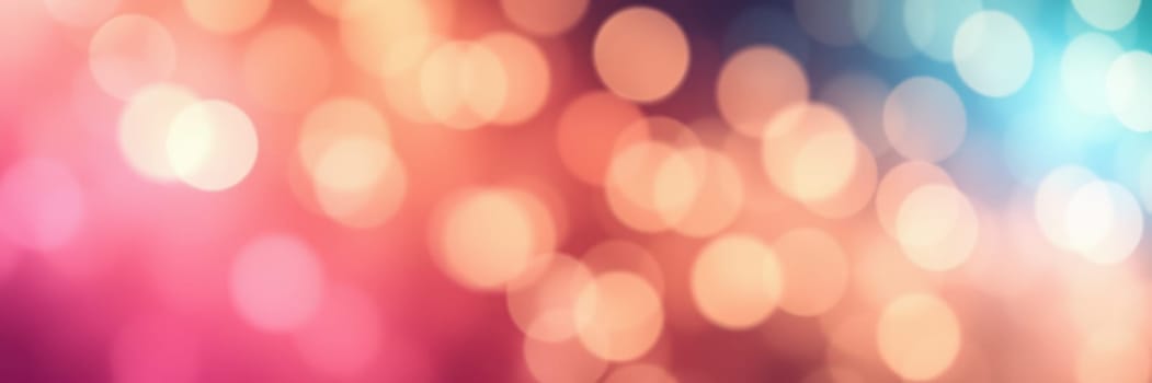 Soft, twinkling bokeh lights fill the night sky, creating a warm and inviting atmosphere for a celebration. The vibrant colors blend harmoniously, captivating viewers.