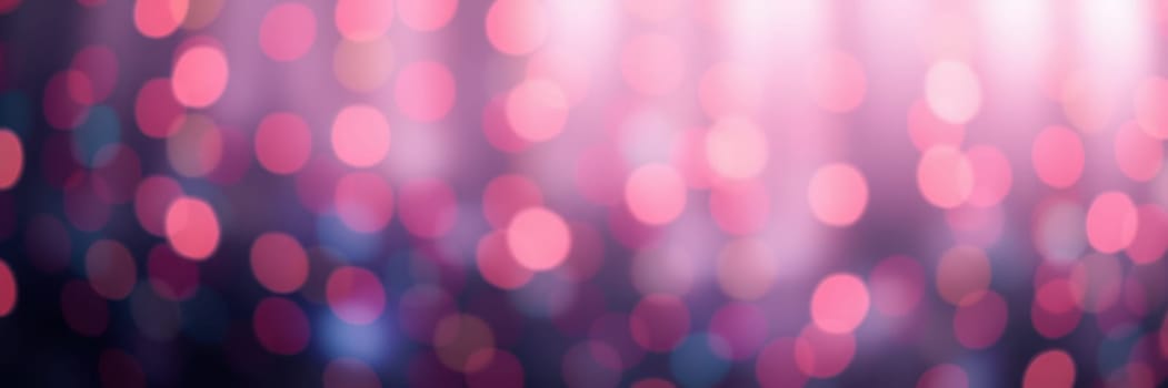 A vibrant display of colorful bokeh lights fills the view, creating an enchanting ambiance at an evening gathering. The soft glow enhances the celebratory mood.