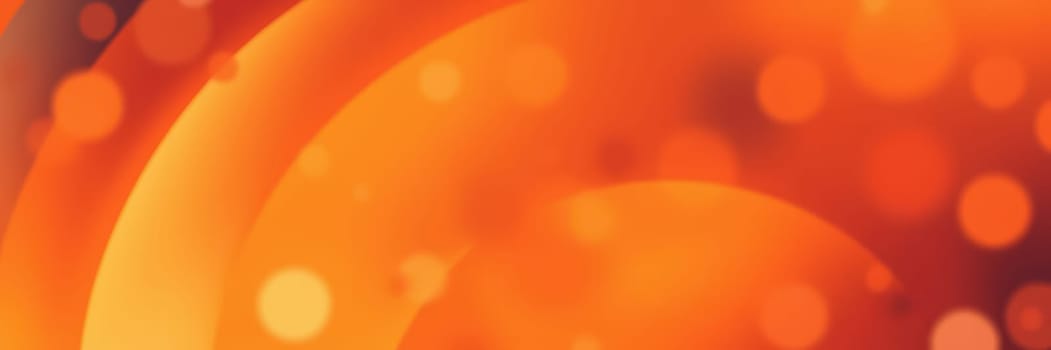 Vibrant orange circles are layered with soft bokeh effects, creating a lively and warm ambiance perfect for a festive evening gathering or celebration.