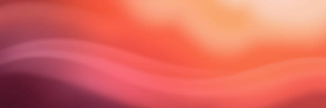 Warm hues of orange, pink, and red gently blend together, creating a soothing abstract background. The soft curves evoke a sense of calmness and tranquility.