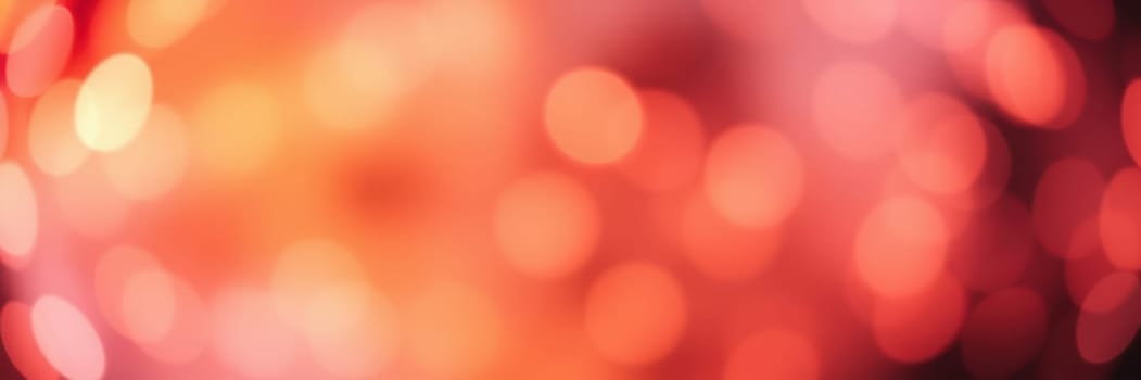 Bright, colorful lights blend together in a soft bokeh effect, illuminating the surroundings with a warm glow at an evening event in the park during summer.