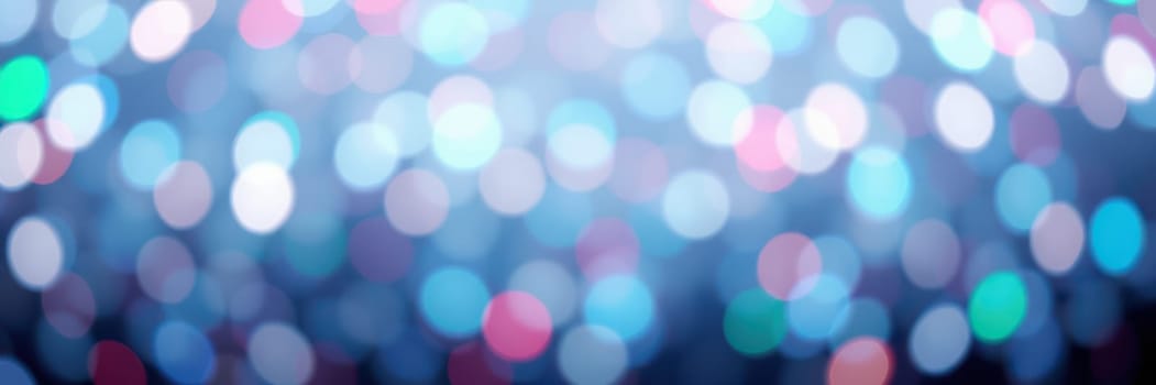 Bright, colorful bokeh lights fill the background, creating a magical ambiance. The vibrant hues blend together, setting a festive mood perfect for celebrations.