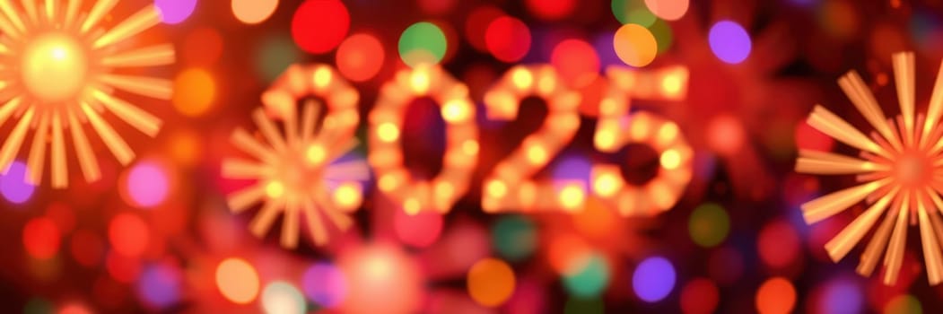 Bright lights and colorful fireworks create a festive atmosphere as people gather to celebrate the arrival of the new year in a city filled with joy and excitement.