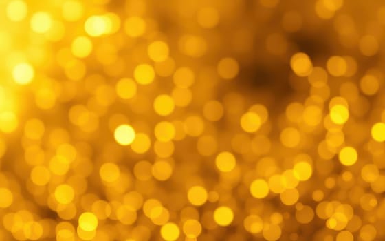 Bright golden bokeh lights shimmer and twinkle, creating a warm and enchanting ambiance perfect for celebrations and joyful gatherings. The blurred effect enhances the festive mood.
