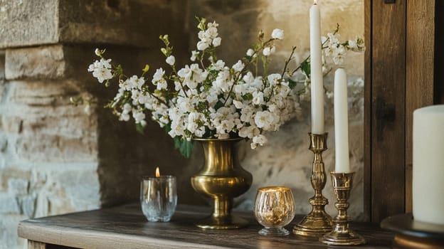Country cottage decor, Cotswolds style interior design, furniture and home decor in elegant English country house style idea