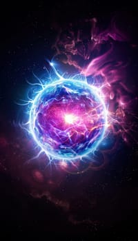X-ray visualization of a neutron star showcasing its intense magnetic fields and emissions. the vibrant colors illustrate the dynamic forces at play, the neutron star's inherent energy and cosmic phenomena.