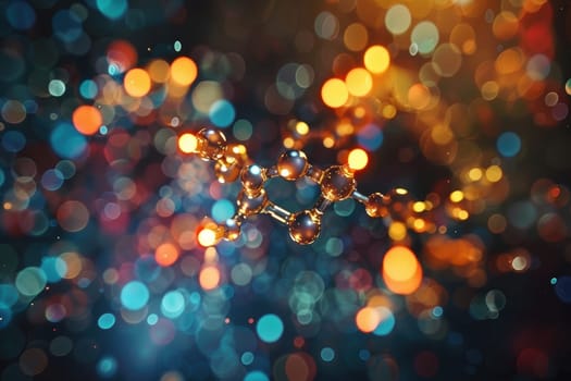 Detailed visualization of a pharmaceutical compound's molecular structure through x-ray diffraction. highlighting the intricate arrangement of atoms and bonds, showcasing scientific research, chemistry, and molecular biology advancements.