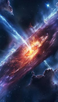 X-ray depiction of a quasar showcasing its energetic core and dynamic surrounding emissions. highlights the intense activity and radiant beauty of deep space phenomena, offering insight into astrophysical processes and cosmic wonders.