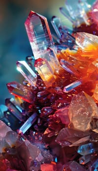 A high-resolution x-ray diffraction visualization of a mineral crystal its precise atomic structure. the image reveals the intricate and symmetrical formation of the crystal, showcasing its natural beauty and scientific significance.