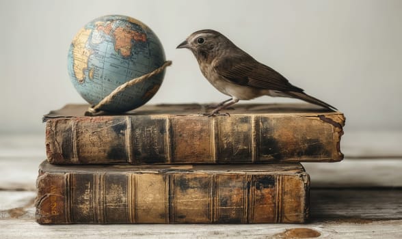 Symbol of knowledge and education, book on abstract background. Selective focus.