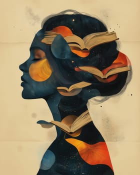 Symbol of knowledge and education, book on abstract background. Selective focus.