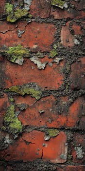 Cracked brick design: aged facade, weathered wall texture, rustic surface marks, worn masonry aesthetics, aged structural charm, uneven brickwork details, distressed finish, vintage ambiance,