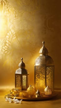Ornate lanterns and decorative elements create a warm, inviting ambiance.