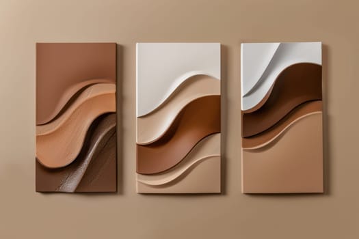 Abstract design featuring mocha mousse tones on a sleek, modern training manual cover, tailored for a professional audience. the concept blends elegance and creativity, making it ideal for corporate or educational purposes.