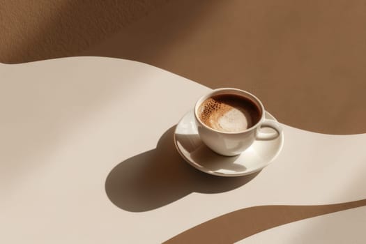 Minimalist design featuring warm mocha mousse tones with a striking focal point, ideal for raising awareness about climate change. perfect for social media. the layout is versatile and visually engaging, emphasizing eco-conscious messaging.
