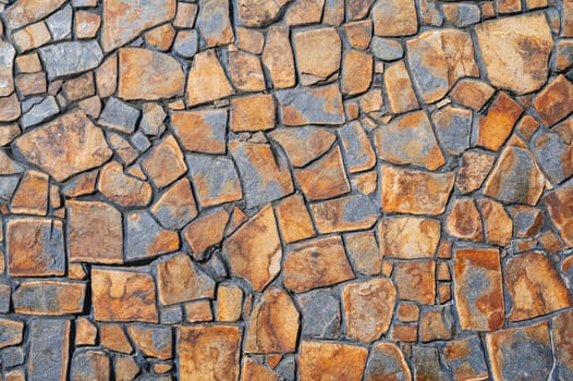 Pattern of stone wall surface. The surface of natural masonry. The structure is in the grunge style.