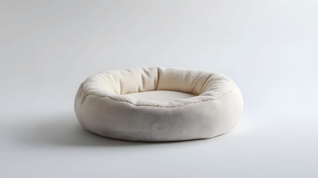 A cozy, round pet bed designed for comfort and relaxation.
