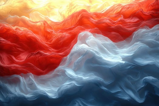 An enchanting and mesmerizing blend of colorful waves, skillfully creating an abstract oceanlike visual effect