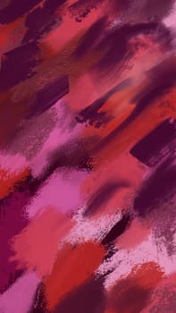 pink red purple acrylic texture, hand-drawn with careless brush strokes. Picturesque careless abstract painted background.