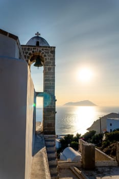 Sunset at Panagia Thalassitra Church, Plaka, Milos