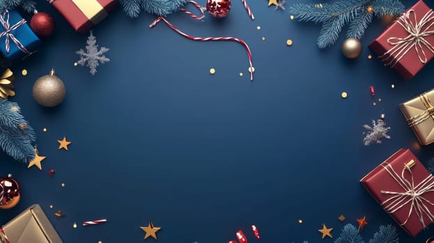 gift box for christmas and new year, Generative AI, holidays
