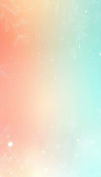 Soft pastel background featuring gentle gradients in mint and peach tones, adorned with delicate floral accents. perfect for use in spring-themed promotional materials, invitations, or design projects requiring a refreshing and inviting touch.