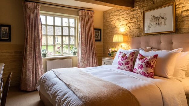 Country cottage decor, Cotswolds style interior design, furniture and home decor in elegant English country house style idea