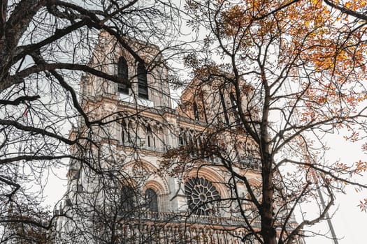 Notre Dame de Paris Cathedral, Catholic Church in Paris, France. High quality photo