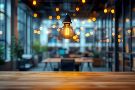 Abstract blurred office interior room. blurry working space with defocused effect. use for background or backdrop in business concept.