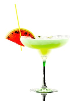 Elegant Daiquiri Coupe, with fruity cocktail, isolated on transparent, dynamic tropical, beach lighting, creative dish,