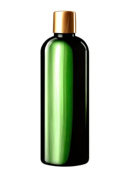 Conditioner Bottle A conditioner bottle with silky strands of hair swirling around it, on a transparent background.