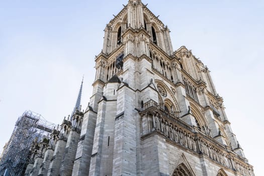 Notre Dame de Paris Cathedral, Catholic Church in Paris, France. High quality photo