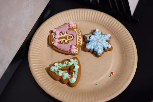 Deliciously decorated gingerbread cookies in a variety of festive shapes to bring immense holiday joy to all