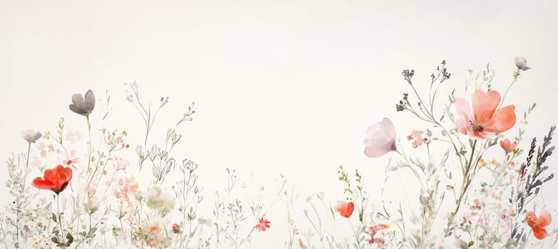 Watercolor-inspired easter card template featuring soft pastel brushstrokes and delicate floral illustrations. the design includes a blank space for a personalized message, blending gentle colors with an artistic touch for holiday greetings.