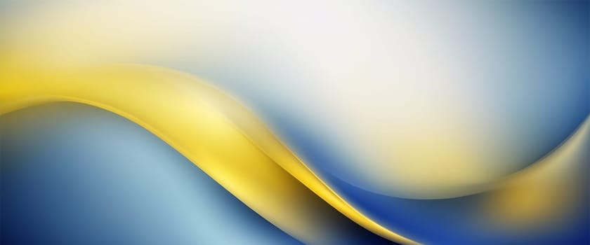 Abstract blue and yellow gradient background - Generative AI