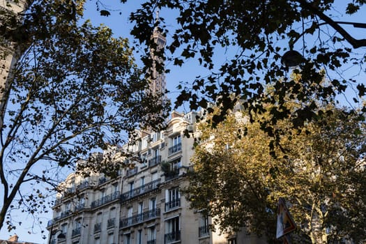 Old and expensive residential building in the city center of Paris, France. High quality photo