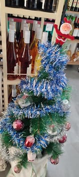 christmas holiday tree branches, new year ball. High quality photo