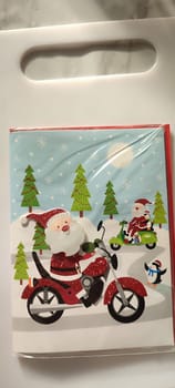 new year santa claus christmas card. High quality photo
